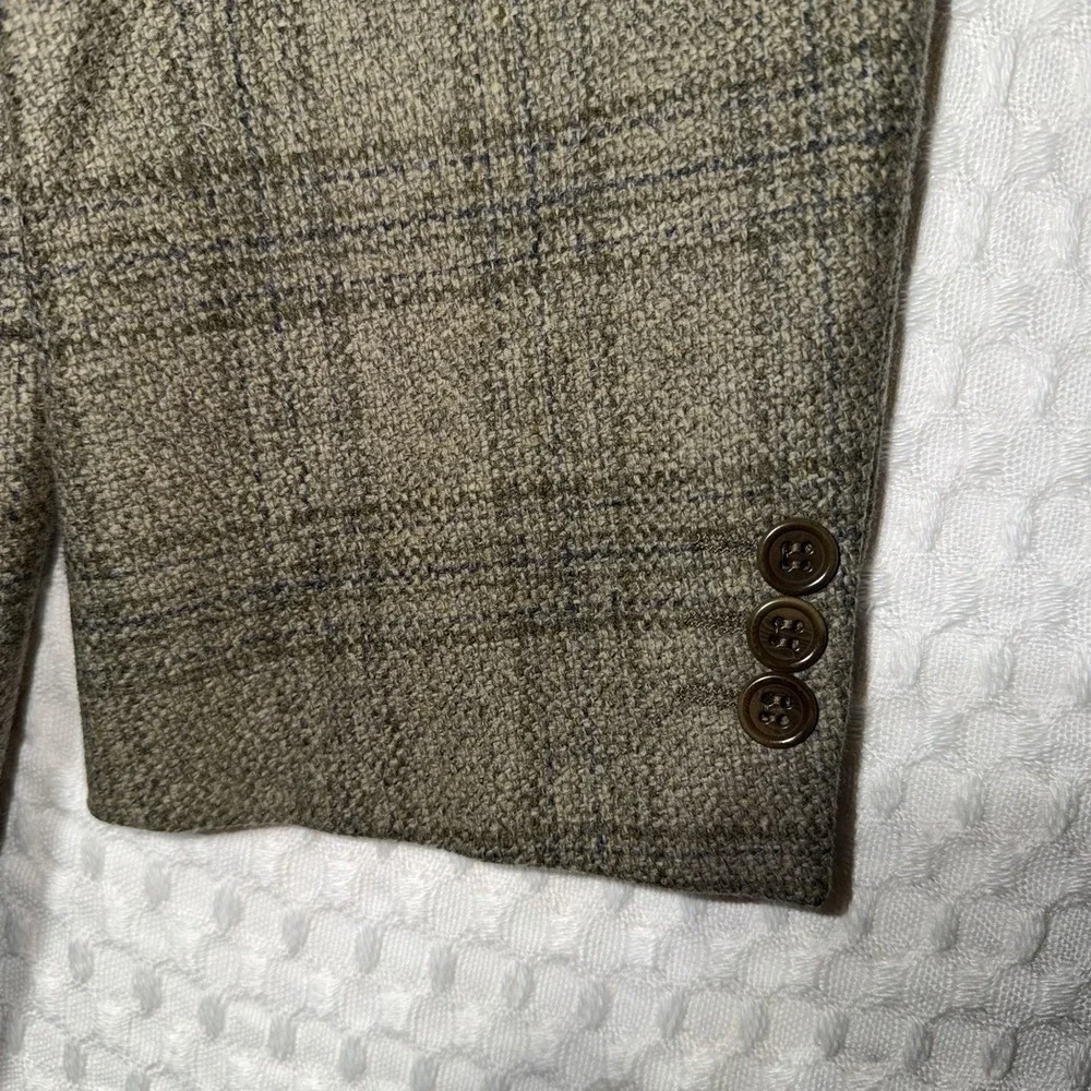 VintageEmanuel Ungaro Men's Wool Cashmere Tweed Sport Coat Blazer 2 Button Italy